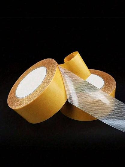 Super Strong High Viscosity Double Sided Tape, Heavy Duty Double Sided Tape, Multi-Purpose Adhesive For Walls, Glass And Metal, Waterproof, Suitable For Crafts, Indoor/Outdoor Use, Transparent, Strong