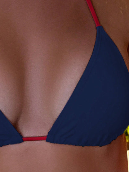 Swim Basics Women's Sexy Halter Neck Bikini Top, Summer Beach