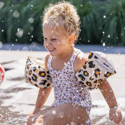 Swim Essentials® Rokavčki Beige Leopard (2-6 L) Swim Essentials