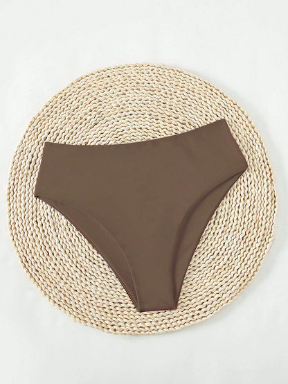 Swim SPRTY 2026 Spring/Summer New Solid Color Bikini Bottom