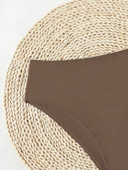 Swim SPRTY 2026 Spring/Summer New Solid Color Bikini Bottom