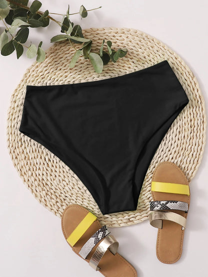 Swim SPRTY 2026 Spring/Summer New Solid Color Bikini Bottom