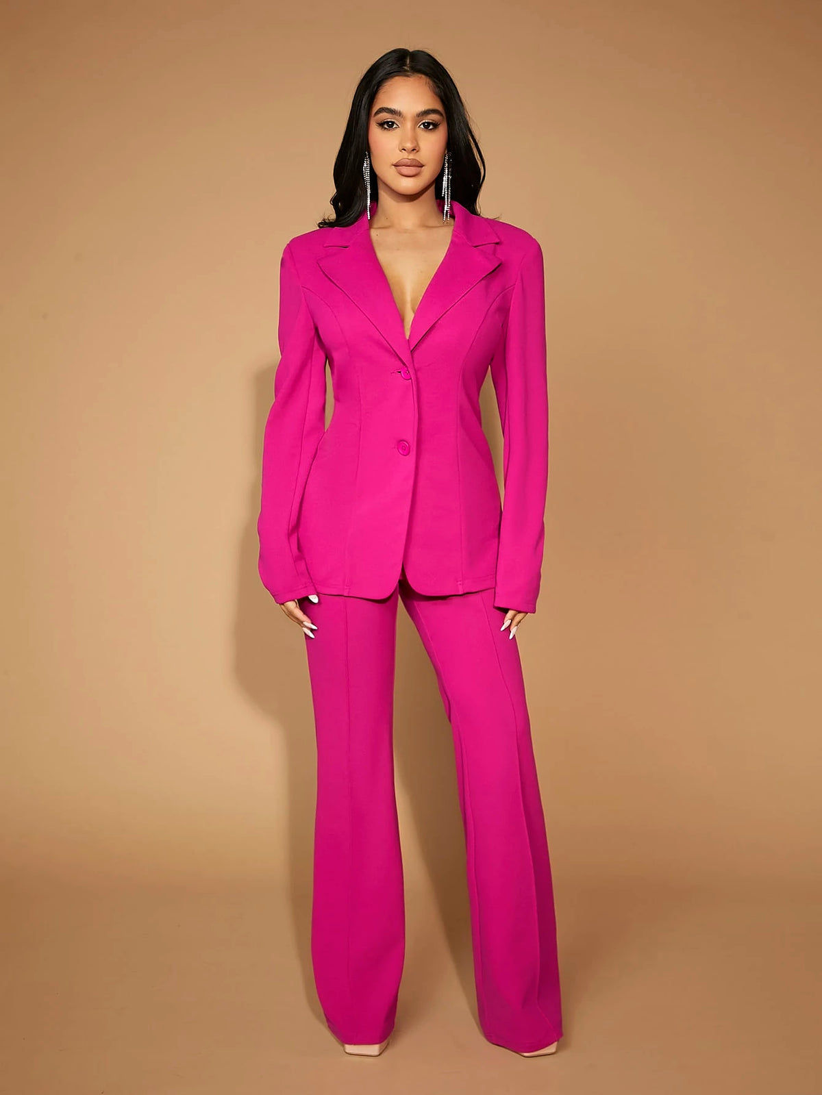 SXY Seam Front Flare Leg Pants Concert Summer Prom