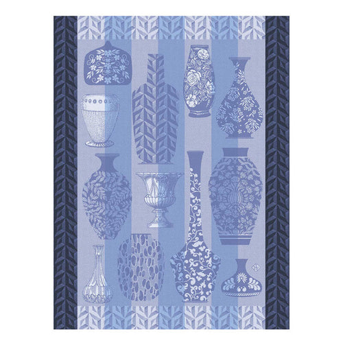 Tea Towel, Poteries Blue