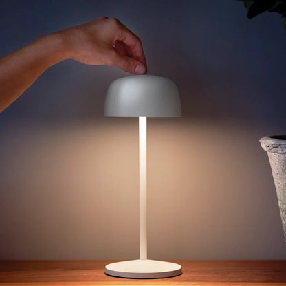 Theta Cordless Table Lamp, Matte White