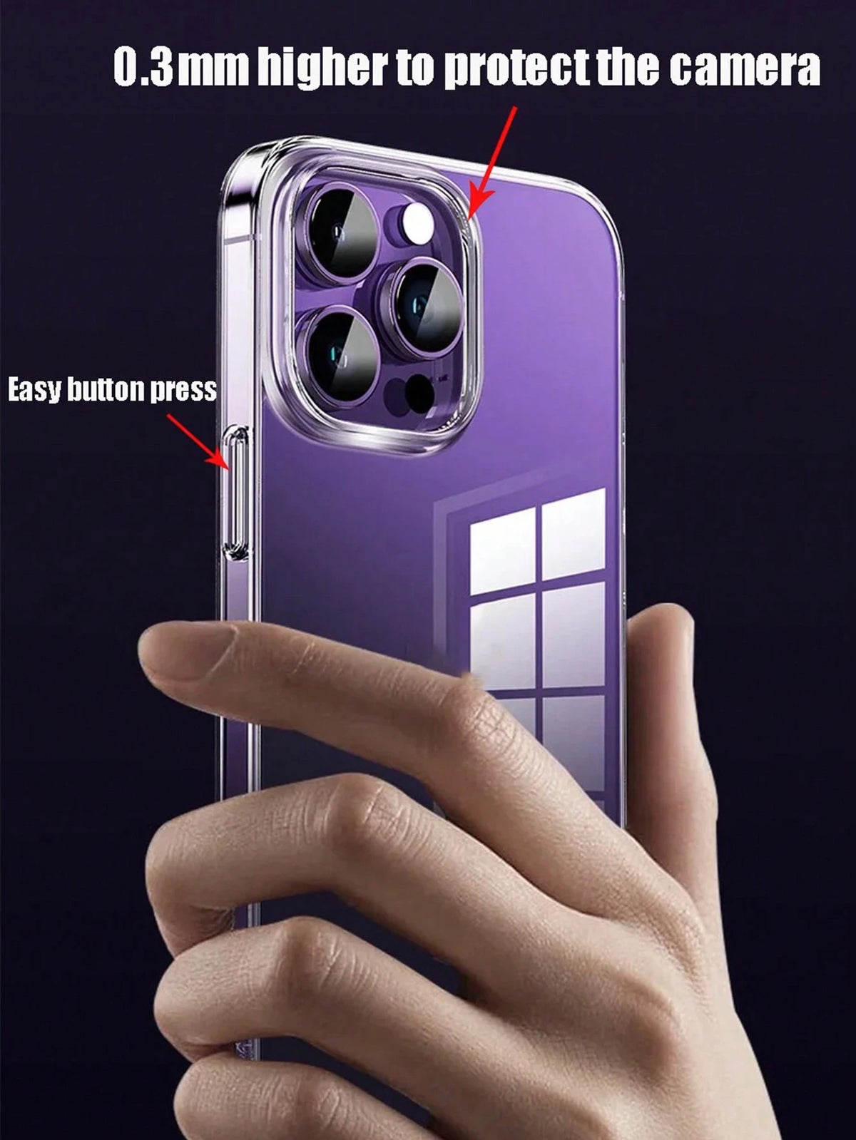 Transparent Phone Case, Compatible With IPhone 11 12 13 14 15 Pro Max, Soft TPU Silicone Material, Compatible With X XS Max XR, Transparent Back Cover, Waterproof, Shockproof, Anti-Drop, Anti-Scratch
