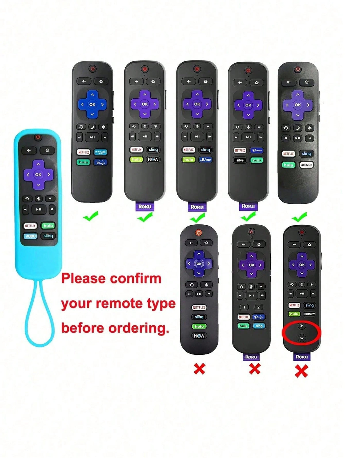TV Remote Control Silicone Glow-In-The-Dark Protective Cover, Multiple Colors (Please See Product Details For Glow Instructions)