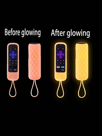 TV Remote Control Silicone Glow-In-The-Dark Protective Cover, Multiple Colors (Please See Product Details For Glow Instructions)
