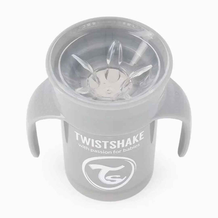 Twistshake® 360 Lonček za učenje pitja 230ml Grey Twistshake