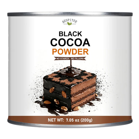 ULTHMOK Black Cocoa Powder, 7.05 Oz (200 G), No Additives, Pure Black Cocoa Powder, For Baking, Seasoning Powder, Iced Coffee, Cold Brew