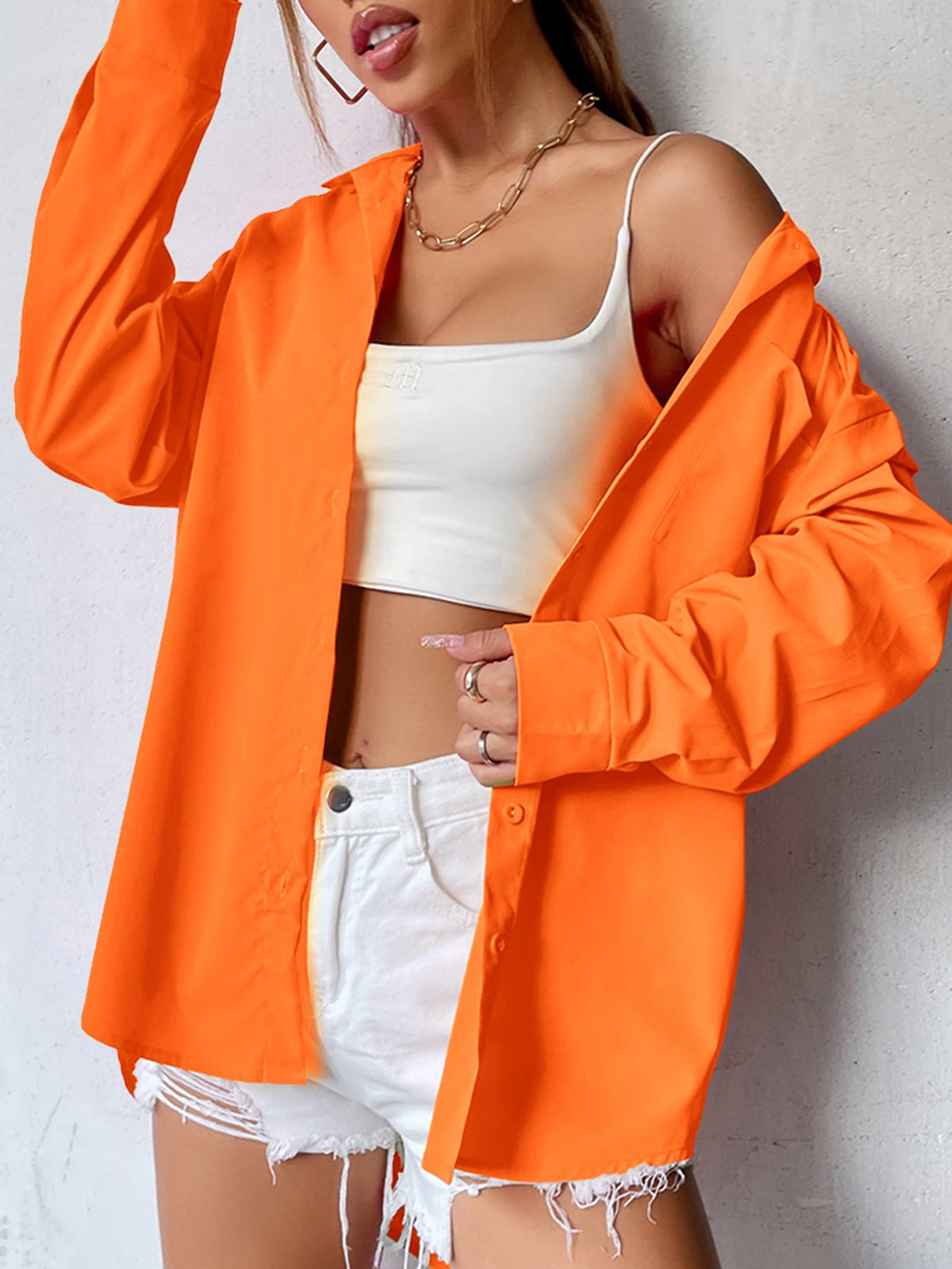 Unity Curved Hem Drop Shoulder Blouse Women Shirt,Long Sleeve Tops Fall Cloth For Women