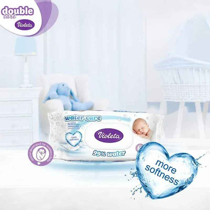 Violeta® Otroški vlažni robčki Water Care 3x56/1 Violeta