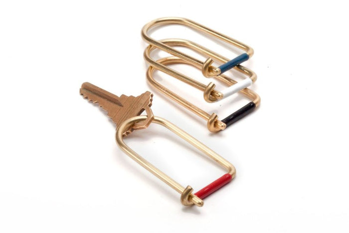 Wilson Brass Keyring - Acacia