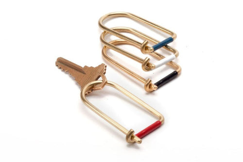 Wilson Brass Keyring - Acacia