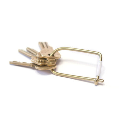 Wilson Brass Keyring - Acacia