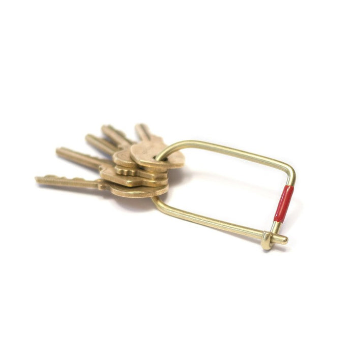 Wilson Brass Keyring - Acacia