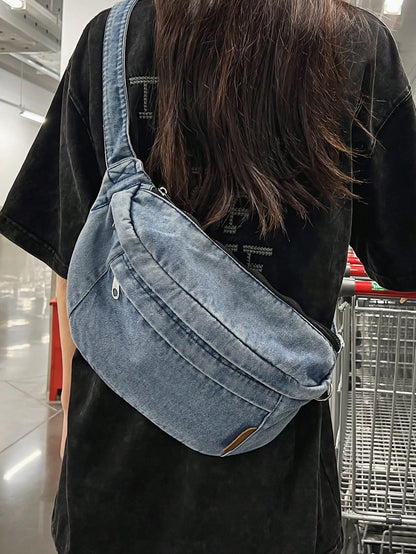 Women Fashion Solid Color Versatile Casual Fanny Pack