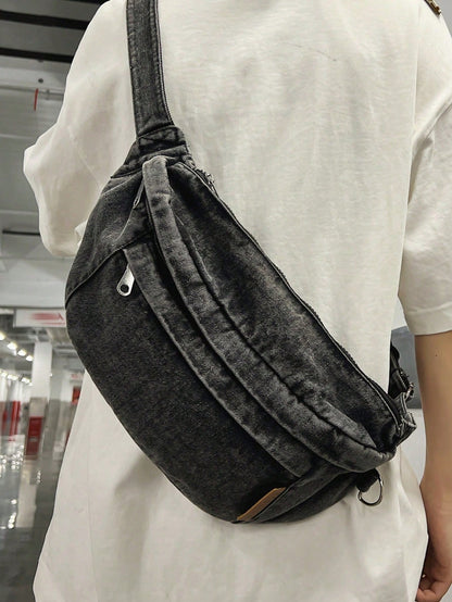 Women Fashion Solid Color Versatile Casual Fanny Pack