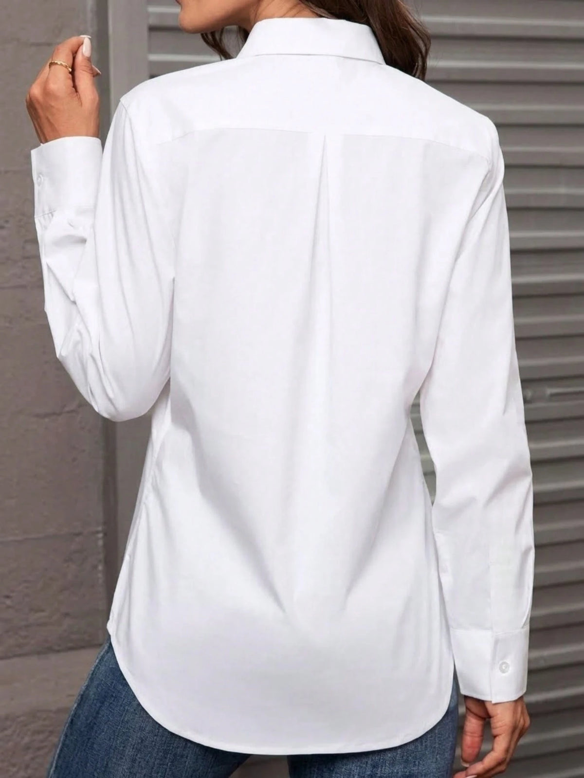 Women's Button-Down Shirt, Classic Fit, Professional Formal Wear, Work, Business, Casual, Long Sleeve Top Spring