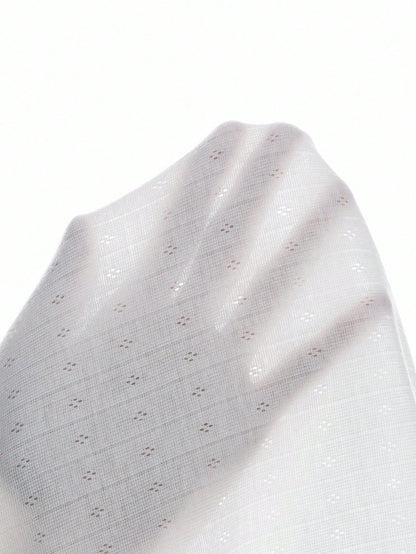 Women's Elegant White Ribbed Long Sleeve Henley Top,Cute Lace Trim Scoop Neck Fitted Tee,Everyday Casual Button-Down Summer Blouse,Soft Top