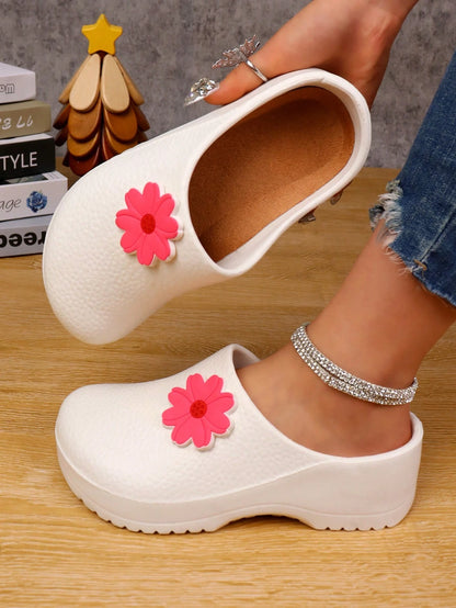 Women's Plus Size High-Quality Design Work Shoes- Soft EVA Anti-Slip Sole, Thick Padded Comfort, All-Season Professional And Casual Shoes, Suitable For Sports, Home, Hospital, Kitchen Work And Daily