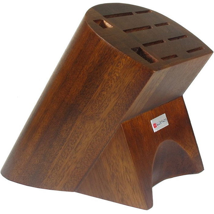 WUSTHOF 10-SLOT BURMESE WALNUT BLOCK