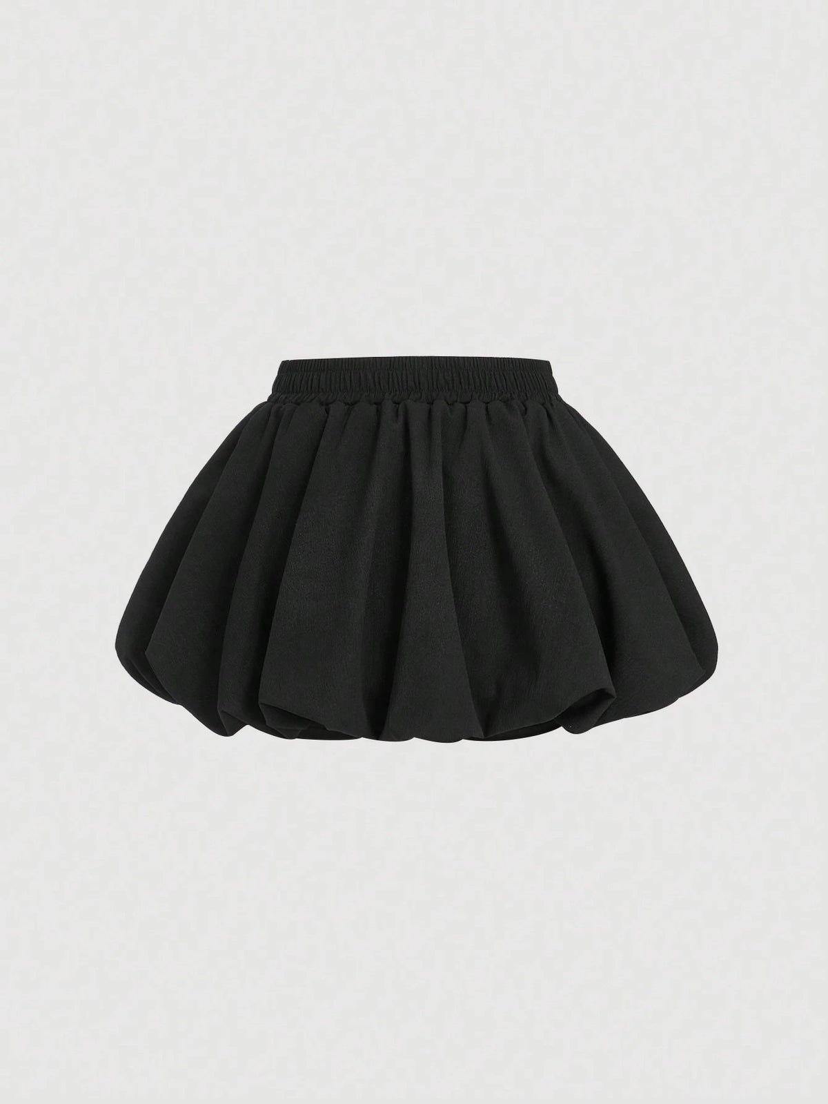 x Luisa Sonza MOD Solid Color Bowknot Floral Ruffle Hem Skirt, Low Waist
