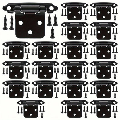 YITAPE 8pcs Self-Locking Frame Cabinet Hinges, Cold Rolled Steel Cabinet Hinges, Sturdy Kitchen Cabinet Door Hinges, Suitable For Kitchen, Bathroom, Office Cabinet Hardware